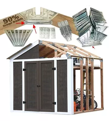 50 Structurally Stronger Truss Design Easy Shed Kit Builds 6in–14in Widths New • $59.99