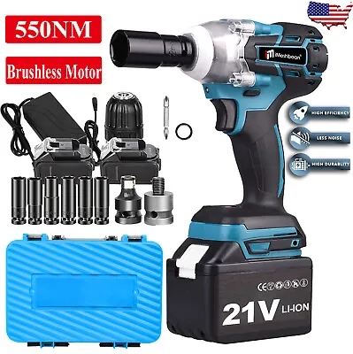 Cordless Electric Impact Wrench Gun 1/2'' High Power Driver With Li-ion Battery • $39.95