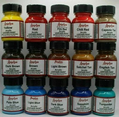 $6.99 • Buy Angelus Acrylic Leather Paint Waterproof Sneaker Paint 1oz - 82 Colors Available