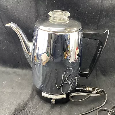 Vintage General Electric Automatic 8 Cup Coffee Percolator - Tested And Working • $25