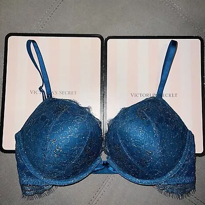 Victoria’s Secret 34C Bombshell Miraculous Plunge Bra Add 2 Cup Size Push Up • $39.99