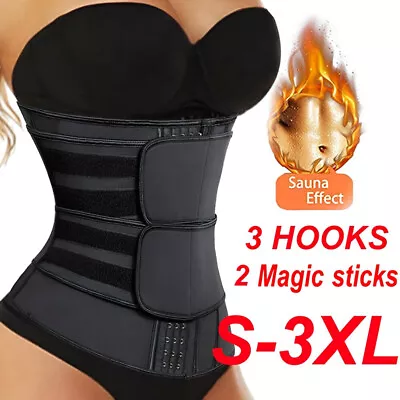 Men Waist Trainer Abdomen Reducer Sweat Trimmer Slimming Belt Body Shaper Girdle • $18.16