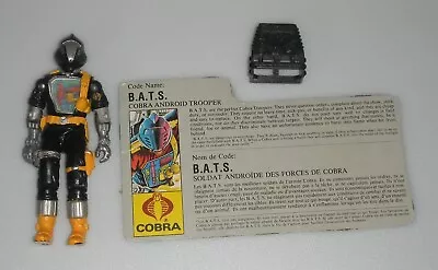1986 Vintage GI Joe Lot ARAH Cobra BATS V1 3.75 Figure & Accessories *READ* • $44.99