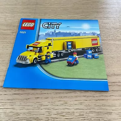 LEGO®  -  CITY -  LEGO Truck - 3221 - INSTRUCTION BOOKLET • $14