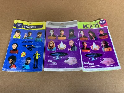 $17.99 • Buy Vintage Star Trek Stickers Classic Next Generation