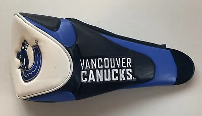 Nhl Hockey Vancouver Canucks Oversize Golf Driver Head Cover Blue/black Vgc • $11.99