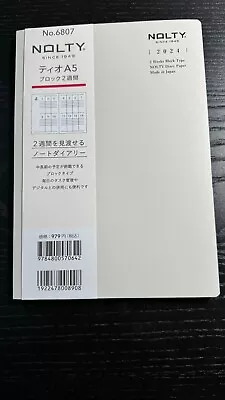 New Nolty 2024 2 Weeks Block Type Diary Planner Notebook 6807 Made In Japan A5 • $18.99