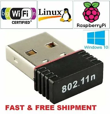 2 X USB WiFi Wireless Adapter Mini Network 300Mbps Windows MAC Linux 802.11n • $4.38