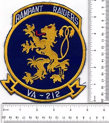 $12.95 • Buy U.S. Navy Attack Squadron VA-212 Rampant Raiders Patch