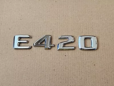 OEM Genuine Mercedes Benz W210 E420 Trunk Emblem Badge Logo Letters Chrome • $13.95