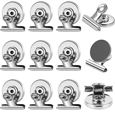 Magnetic Clips 12pcs Heavy Duty Refrigerator Magnet ClipsFridge Magnets Strong • $10.13