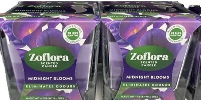 2 X Zoflora Scented Candle Eliminates Odour  Midnight Blooms  • £11.90