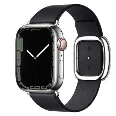 $31.95 • Buy For Apple Watch Modern Buckle Leather Band IWatch Strap Series 8 7 6 SE 49mm/44