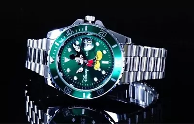 Disney Mickey Mouse Collaboration Watch Made By SEIKO Subsidiary Green • $145