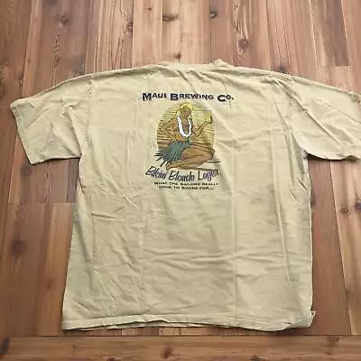 Unbranded Beige Maui Brewing Co Bikini Blonde Lager Tee Big & Tall Size 3XL • $15