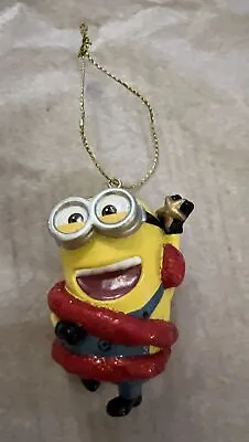 KURT ADLER DESPICABLE ME MINION W/ Tinsel & Star CHRISTMAS ORNAMENT • $14.99