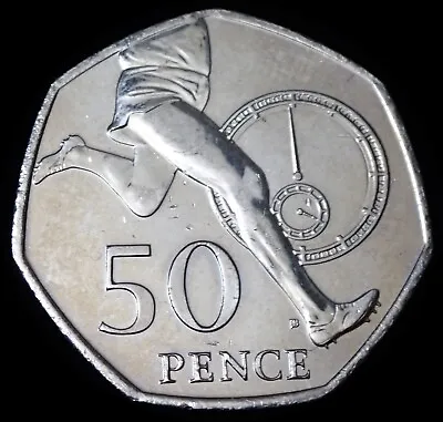 UK 50 Pence 2004 Elizabeth II Four Minute Mile WCA 6846 • £4.99