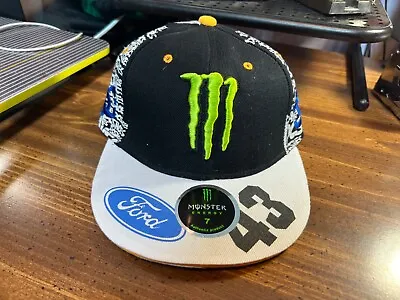 DC SHOES MONSTER KEN BLOCK 43 FORD RALLY TEAM USA CAR HAT Fitted Sz 7 • $125