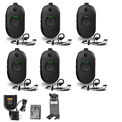 6 X Motorola CLP1010e 1-Channel 2-Way UHF Business Radio (CLP1010E) • $1374