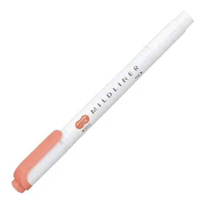 $2.95 • Buy Zebra Mildliner Marker Pen : Mild Vermilion