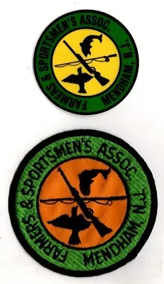 Farmer's And Sportsman's Association Mendham NJ Patch And Sticker • $20.39