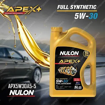 Nulon APEX+ 5W-30 Fuel Efficient Engine Oil 5L APX5W30A5-5 Ref SYNFE5W30-5 • $59.17