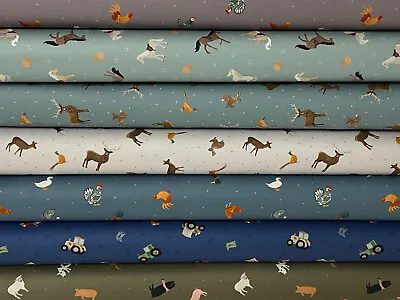 Lewis & Irene Small Things Countryside Cotton Fabric By 1/4 Metre* Various • £0.99