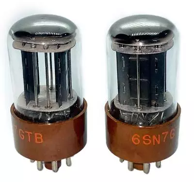 (2) 5692 Tube  Pair 6SN7 BROWN BASE NOS Zalitron NIB By CBS-Hytron VT231 • $298