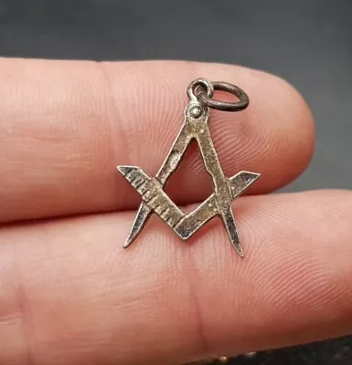 Masonic Sterling 925 Silver Pendant. Freemasons. Mason. Great Looking Piece.  • £30