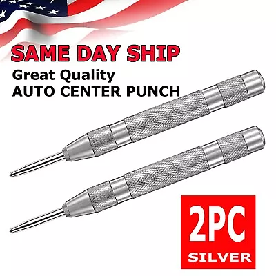 Automatic CENTER PUNCH Tool Adjustable Spring Loaded Super Strong Metal Drill  • $7.49