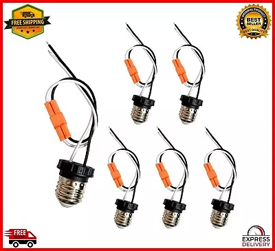 E26 Socket Adapter 6 Pack Light Bulb Socket Pigtail Screw In Male Light Socket • $15.80