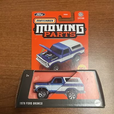 2024 Matchbox ~ Moving Parts 1978 Ford Bronco ~ Blue & White • $6