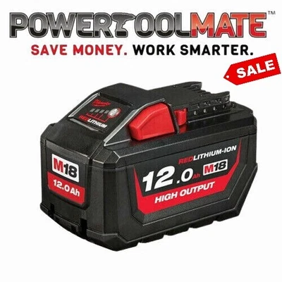 £173.99 • Buy Milwaukee M18HB12 18v M18 12.0Ah Li-ion REDLITHIUM-ION High Output Battery