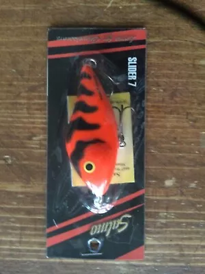 Salmo Slider SD7S RT RARE VINTAGE FISHING LURE DISCONTINUED Color Red Tiger • $12.99