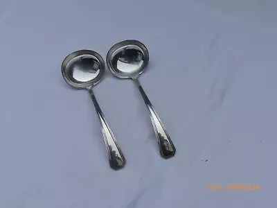 2 Silver Plate Mappin & Webb  Athenian  Pattern Sauce Ladles - 17.5 Cms • $19.91