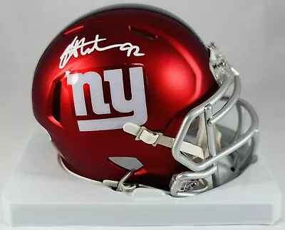 Michael Strahan Signed New York Giants Blaze Mini Helmet + Beckett COA • $329.99
