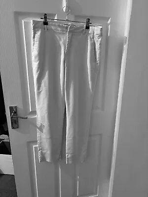 Zara Woman Size 38 White Trousers • £6