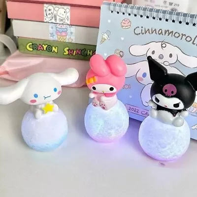 Sanrio Hello Kitty Kuromi Cinnamoroll Night Light Children's Bedside Lamp • $40