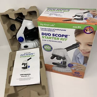 My First Lab DUO Scope Starter Kit 2-in-1 Microscope W /NO Accessories - MFL-20 • $19.99