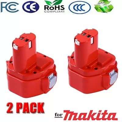 2PACK 3.6Ah 12V NiMh Battery For Makita 1200 1222 1220 1201 1233 1234 1235 PA12 • $28.99