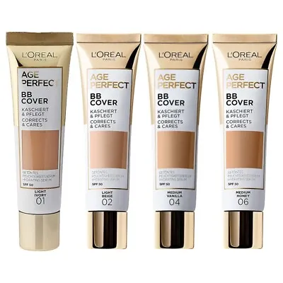 L’Oreal Paris Age Perfect BB Cover Cream 30ml SPF50 ~Please Choose Shade~ • £5.99