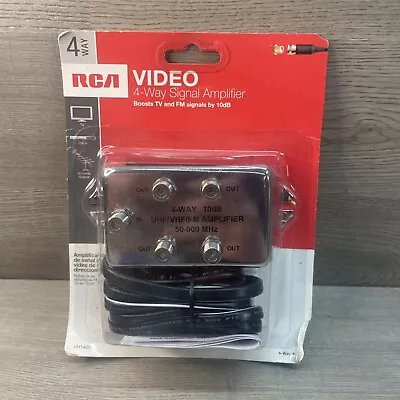 RCA ® VH140R 10 DB Video 4 Way Signal Amplifier  • $15