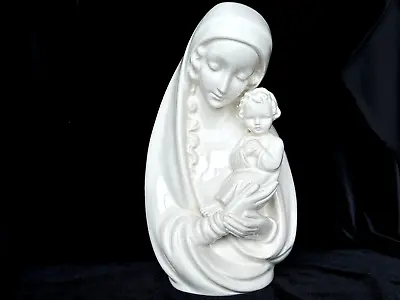 Vintage GOEBEL Madonna W/ Jesus White Porcelain Figure 10  Germany • $28