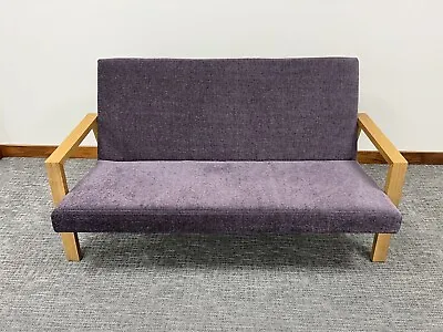 Orangebox Flex Oak Framed 2 Seater Sofa - Purple • £140