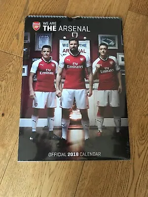 £8.90 • Buy  Official Arsenal F.C Rare Collectable A3 Wall Calendar Keep Sake { 2018 } NEW