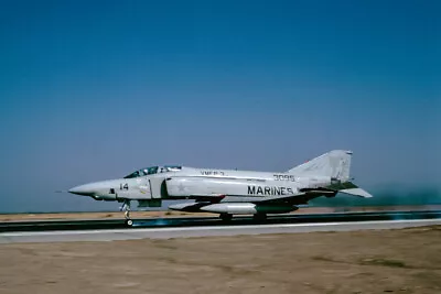 Original Aircraft Slide:  RF-4B 153095/14 VMFP-3 USMC 1981  (K64) • $7