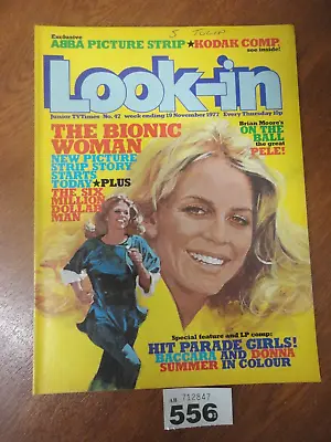 No 47 November 1977 Look In Magazine - BACCARA & DONNA SUMMER  Bionic Woman PELE • £7.95