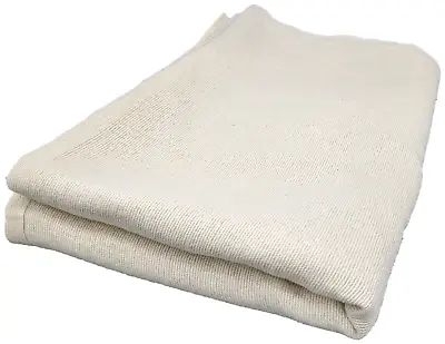 One Bath Blanket 70x90in Unbleached Beige 80/20 Blend - Hospital Patient Blanket • $15.25