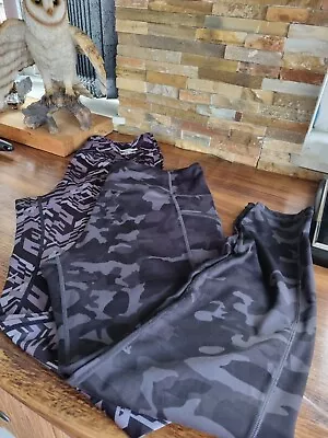 Joblot High Waist Yoga Legging Aztec Umbro BNWT XXL Grey Camo XXL (Approx 16) • £5.50