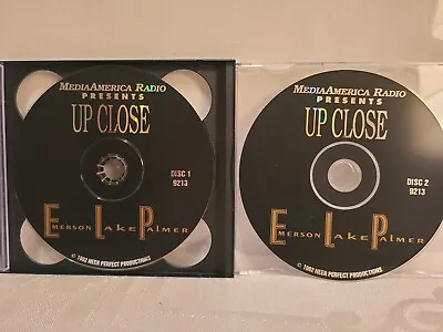 Up Close Radio Show - Emerson Lake & Palmer 1992 2 CD's Never Played  #9213 • $20